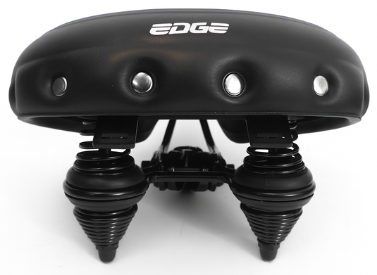 Edge fietszadel urban xl wave - zwart