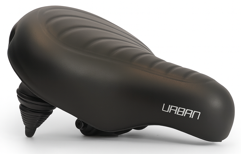 Load image into Gallery viewer, Edge fietszadel urban xl wave - zwart
