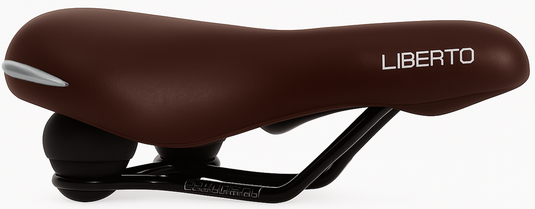 Edge fietszadel liberto - mat bruin (op kaart)