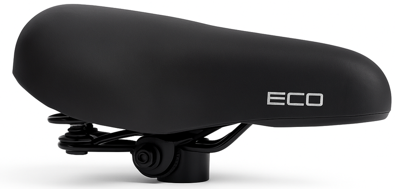 Load image into Gallery viewer, Fietszadel Edge City Eco - zwart (op kaart)
