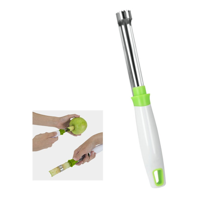 Load image into Gallery viewer, Metaltex mrs apple appelboor wit groen rvs
