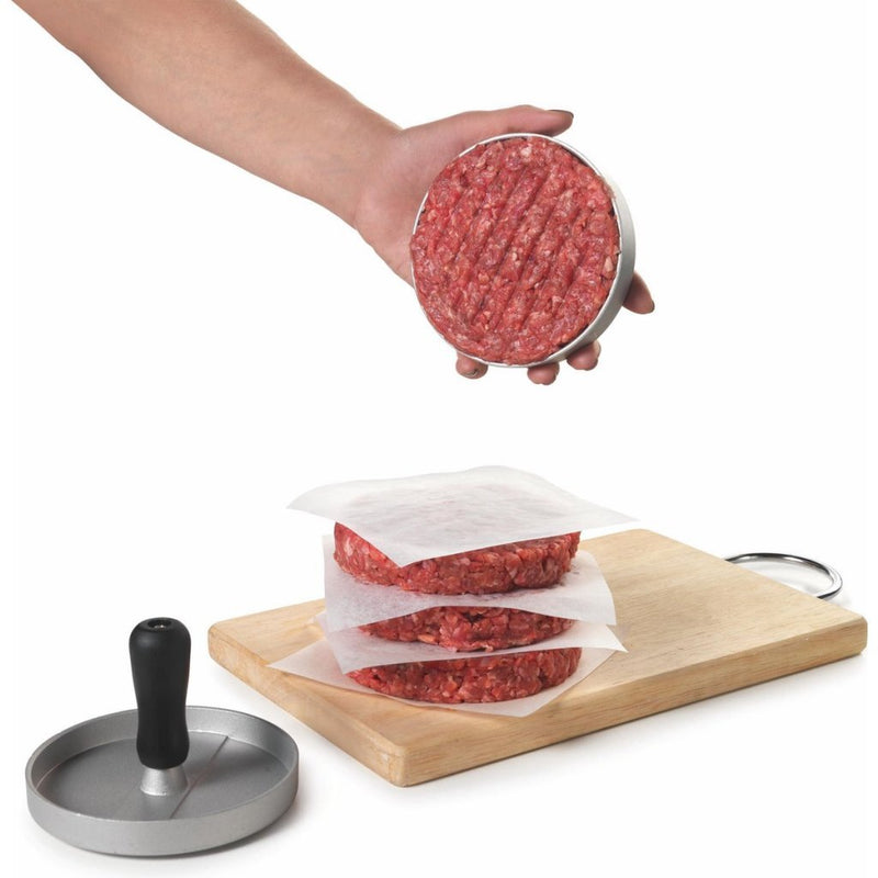 Load image into Gallery viewer, Metaltex kitchen helpers hamburgerpers 11.5 cm staal zwart
