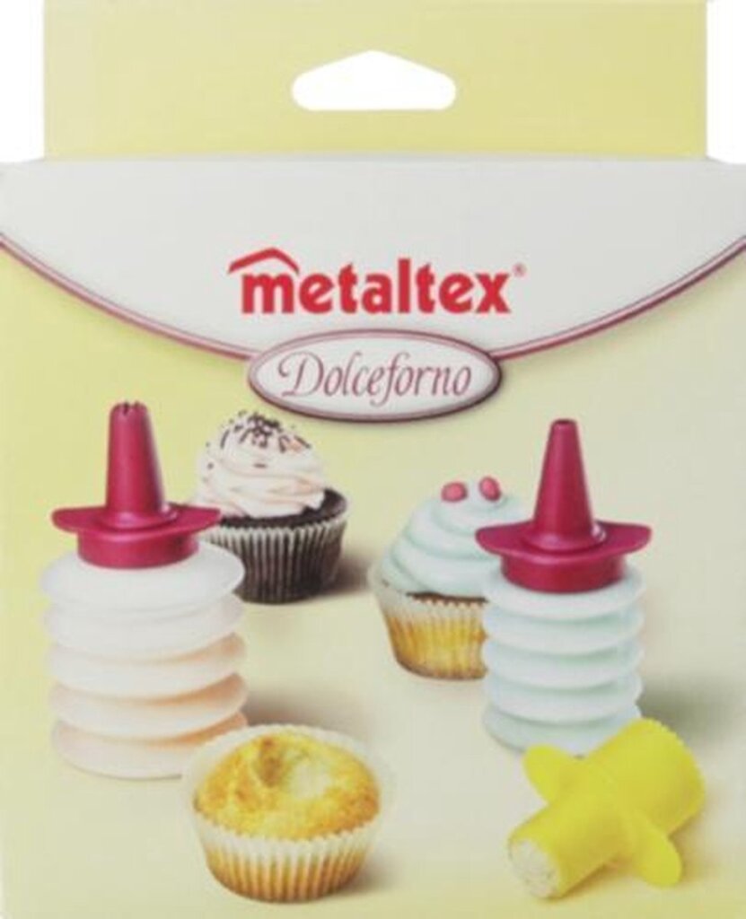 Metaltex metaltex decoratieset dolceforno 9 x 7 cm transparant