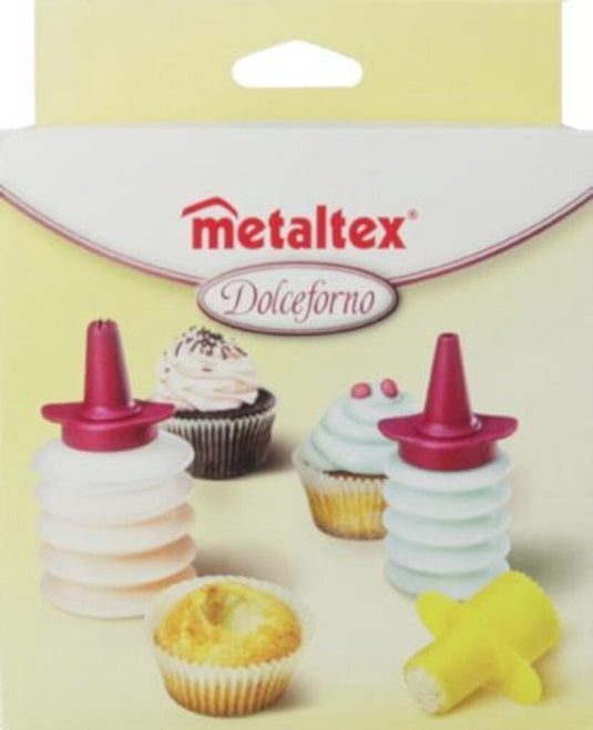 Metaltex decoratieset dolceforno 9 x 7 cm transparant
