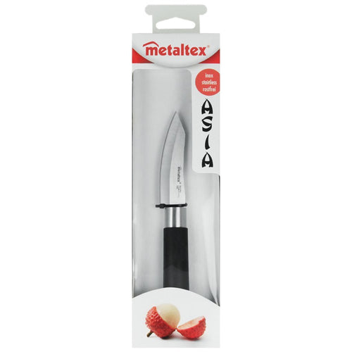 Metaltex asia officemes 19 cm zwart rvs