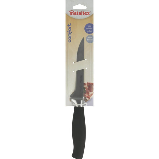 Metaltex comfort vleesmes 28 cm zwart rvs