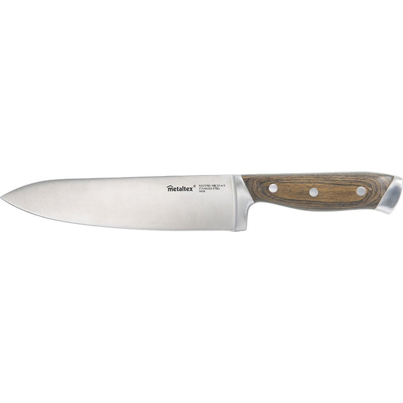 Load image into Gallery viewer, Metaltex heritage chefmes met houten greep 34 cm
