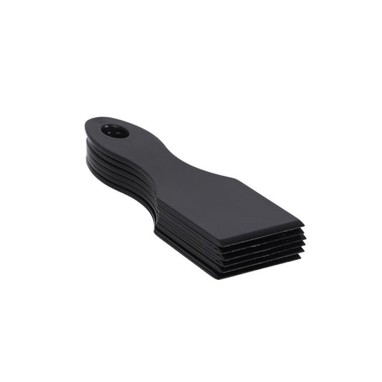 Metaltex gourmetspatels 14 cm 6 stuks zwart nylon