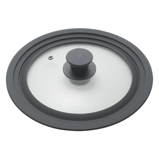 Metaltex pannendeksel 16-20 cm glas silicone zwart