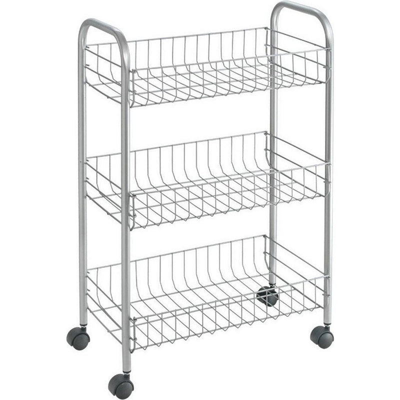 Load image into Gallery viewer, Metaltex tomado keuken badkamer opbergtrolley lugano 41x23x63 cm wieltjes
