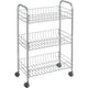 Metaltex tomado keuken badkamer opbergtrolley lugano 41x23x63 cm wieltjes
