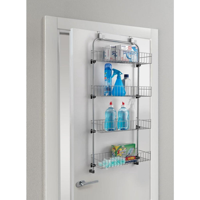 Load image into Gallery viewer, Metaltex deurrek 4 etages 17x45x103 cm zilver metaal
