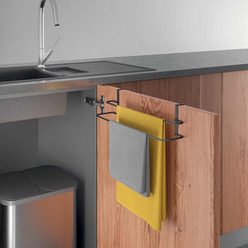 Load image into Gallery viewer, Metaltex galileo handdoekhouder 38x10x9 cm zwart
