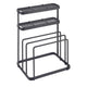 Metaltex tokyo line rek voor messen en snijplanken 16x12x22 cm zwart
