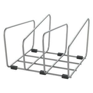 Metaltex backy bakspullen en snijplankhouder 22x21x14 cm zilver