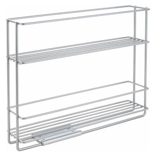 Metaltex space saver smart kitchen uitschuifbaar kruidenrek 6x28x22 cm zilver