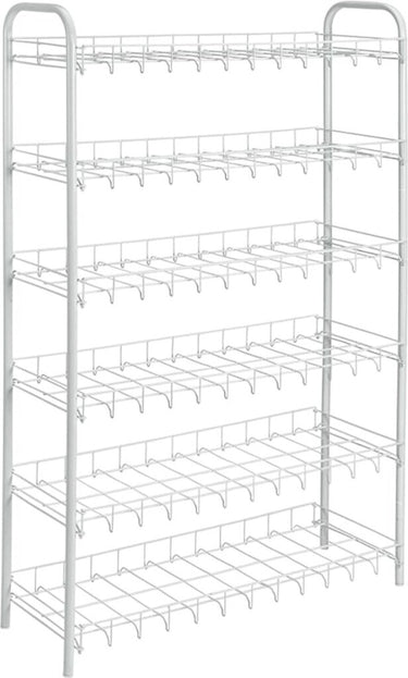 Tomado-metaltex tomado metaltex shoe 6 schoenenrek wit 64x23x104 cm 6 verdiepingen