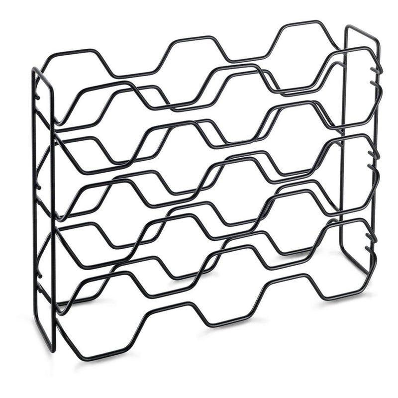 Load image into Gallery viewer, Metaltex wijnrek hexagon voor 15 flessen 43x12x34 zwart
