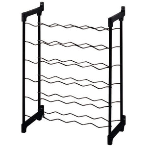 Tomado-metaltex chianti wijnrek voor 30 flessen 68x50x26 cm zwart