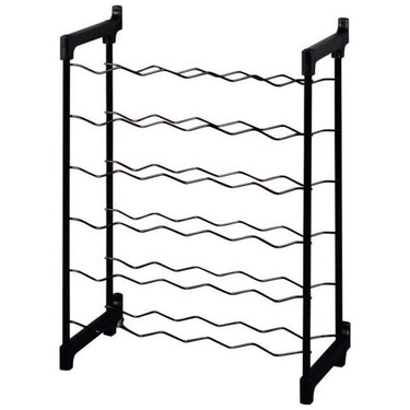 Tomado-metaltex chianti wijnrek voor 30 flessen 68x50x26 cm zwart