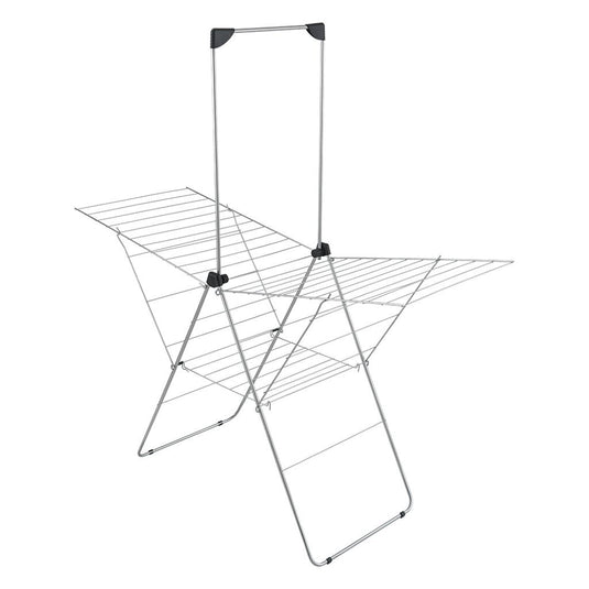 Metaltex monsoon droogrek 30 m drooglengte zilver