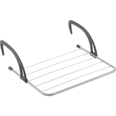 Metaltex favonio radiator-balkon droogrek 3 m drooglijn zilver zwart