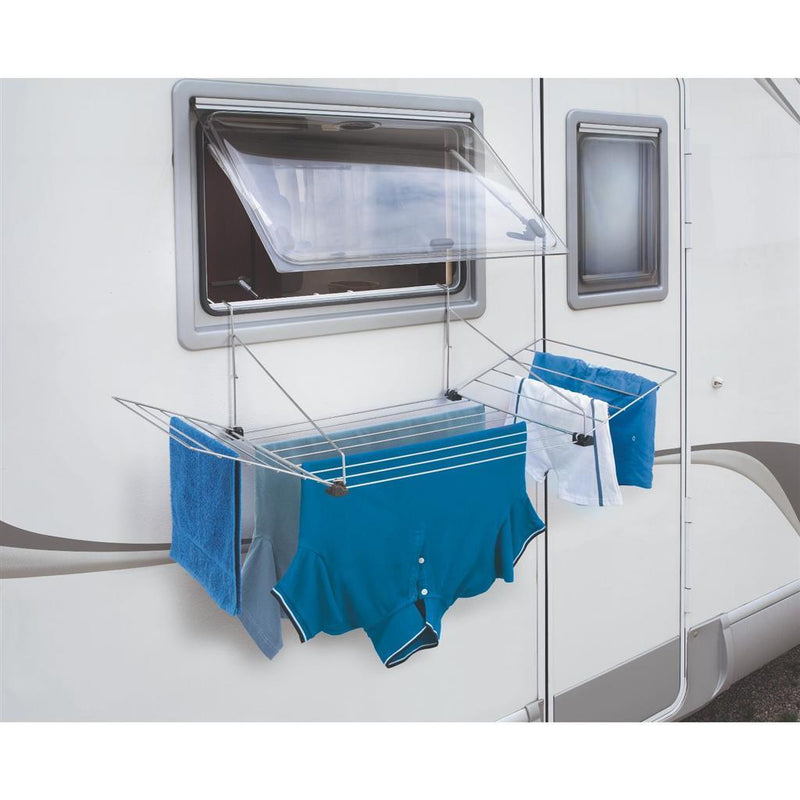 Load image into Gallery viewer, Tomado metaltex hangdroogrek tilburg 12m zilvergrijs
