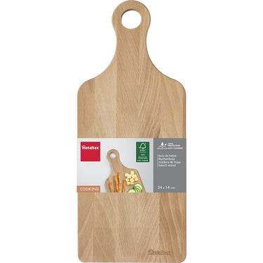 Metaltex beukenhouten plank met greep 34x14 cm