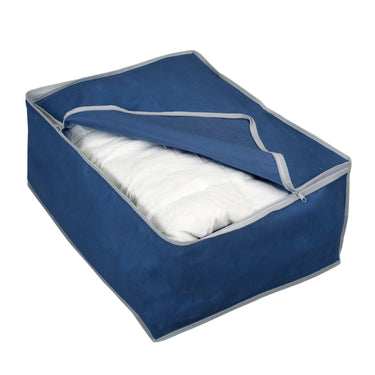 Metaltex opberghoes 60x46x26 cm blauw rits