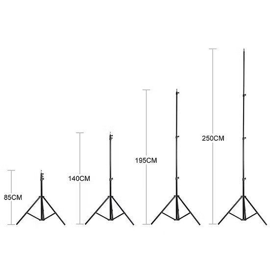 Afbeelding laden in galerijviewer, Falcon eyes lampstatief i-2501 82-250 cm
