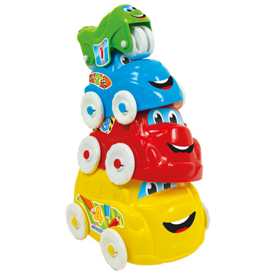 Clementoni stapeltoren voertuigen, 4dlg.