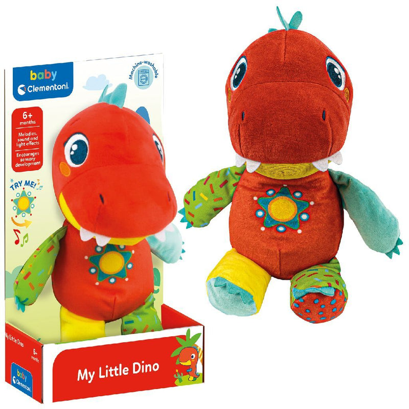 Load image into Gallery viewer, Clementoni Baby Pluchen Knuffel Dinosaurus
