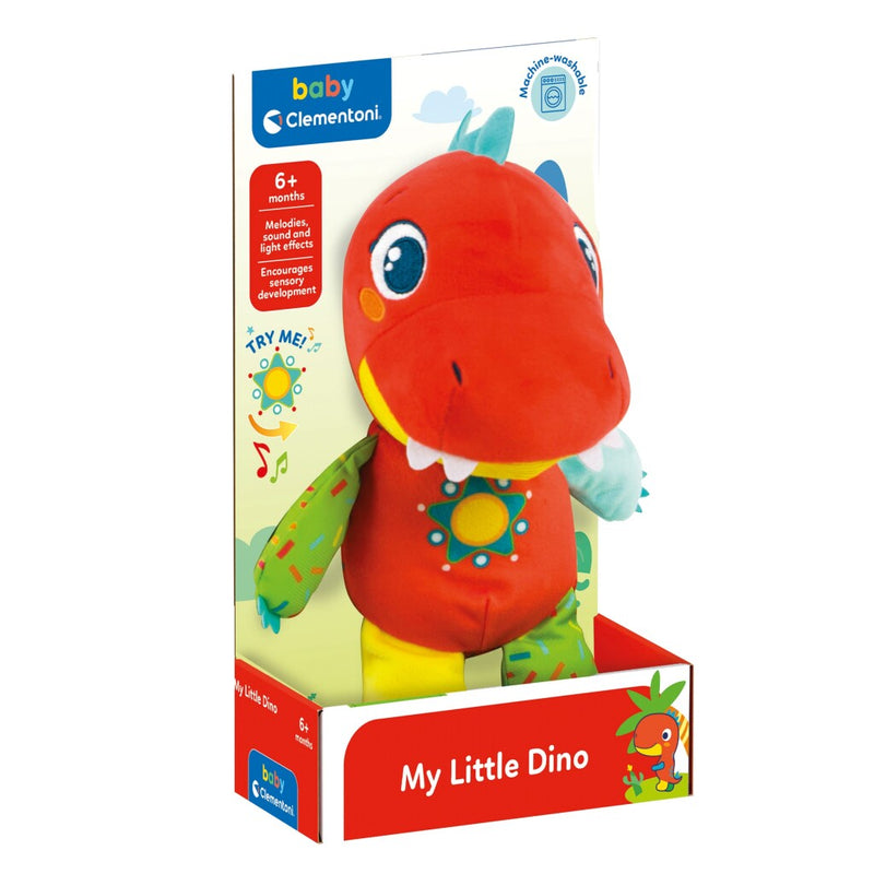 Load image into Gallery viewer, Clementoni Baby Pluchen Knuffel Dinosaurus
