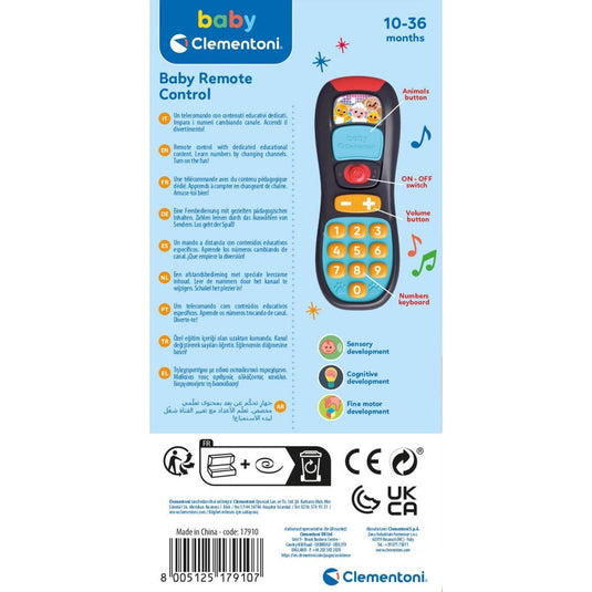 Clementoni baby afstandsbediening + licht en geluid