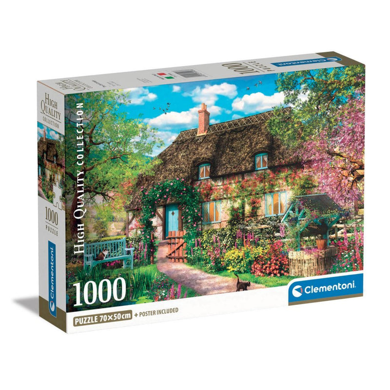 Load image into Gallery viewer, Clementoni high quality collection puzzel + poster het oude huisje 1000 stukjes
