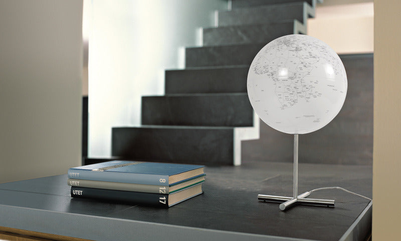 Load image into Gallery viewer, Atmosphere atmosphere nr-0331glgl-gb globe lamp 30cm diameter rvs wit met verlichting
