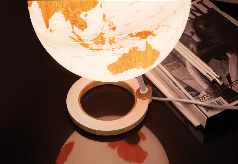 Load image into Gallery viewer, Atmosphere nr-0324bmbm-gb globe bamboo 25cm diameter bamboe metaal
