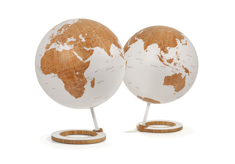 Load image into Gallery viewer, Atmosphere nr-0324bmbm-gb globe bamboo 25cm diameter bamboe metaal
