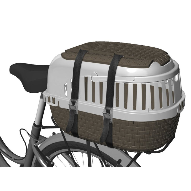 Load image into Gallery viewer, Bama pet transportbox 52x33x34 cm taupe wit

