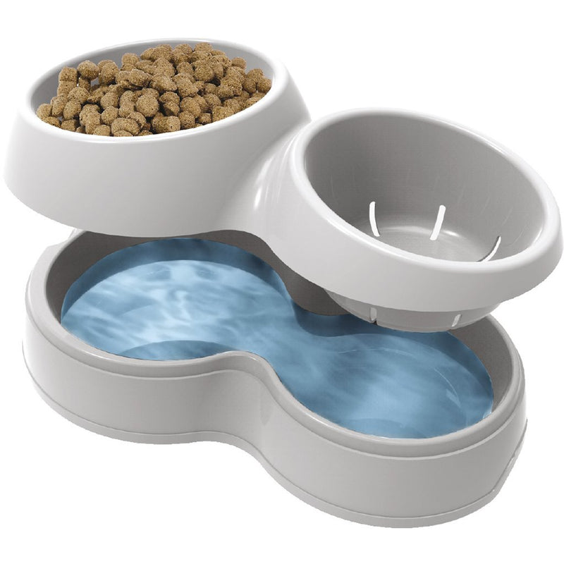 Afbeelding laden in galerijviewer, Bama pet voerderbak met waterreservoir 33x20x9 cm assorti
