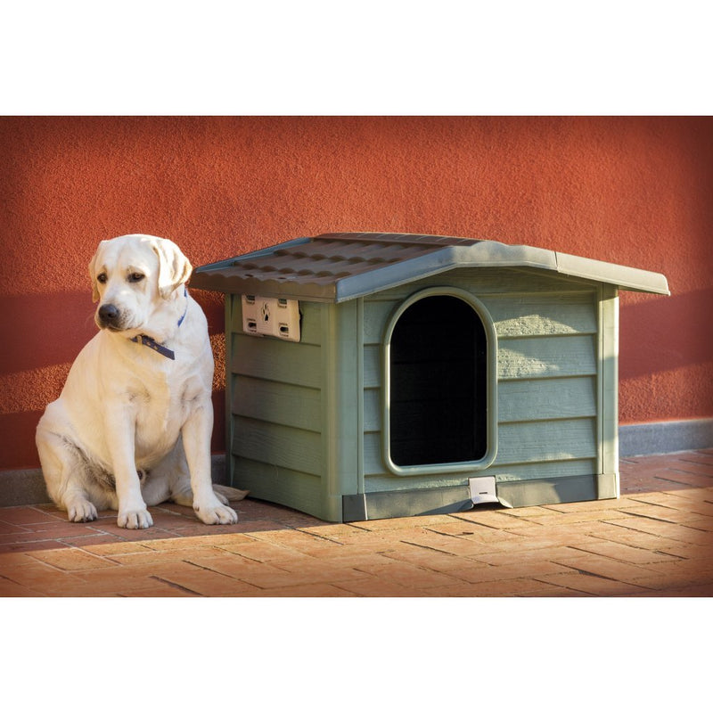 Load image into Gallery viewer, Bama pet cuccia hondenhok 89x75x62 cm groen
