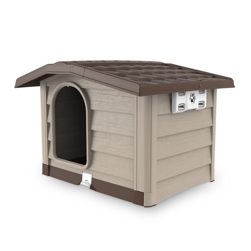 Load image into Gallery viewer, Bama pet cuccia hondenhok 89x75x62 cm beige taupe
