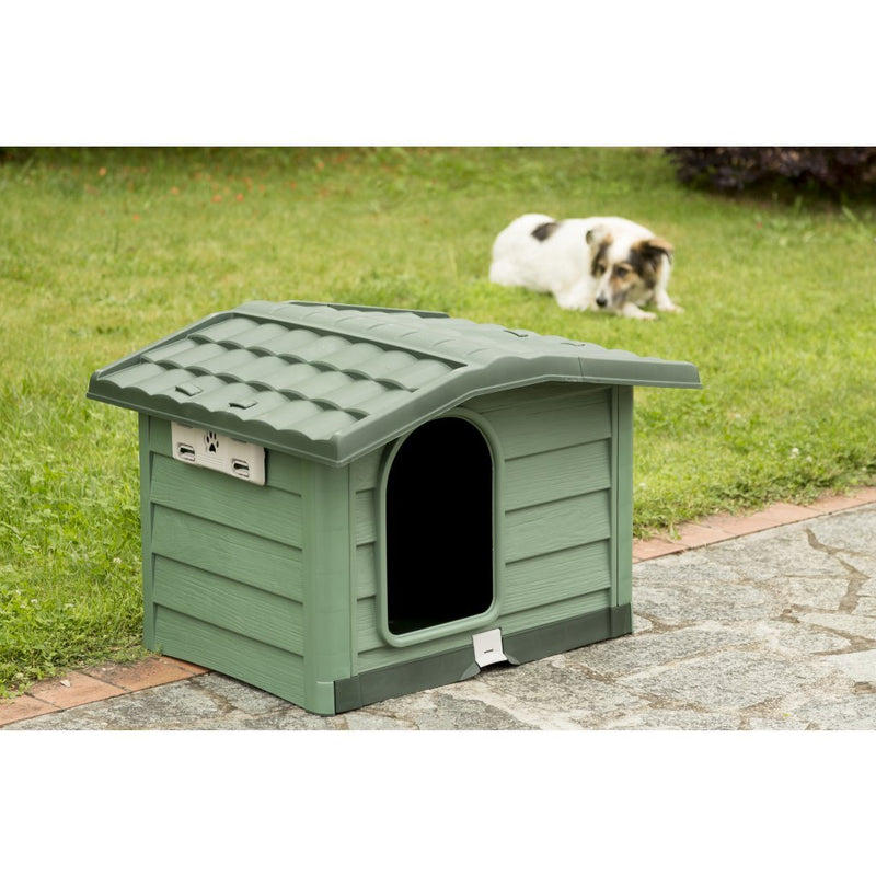 Load image into Gallery viewer, Bama pet cuccia hondenhok 110x94x77 cm groen
