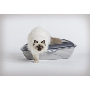 Bama pet sabbia kattenbak 59.5x40.3x17.9 cm grijs