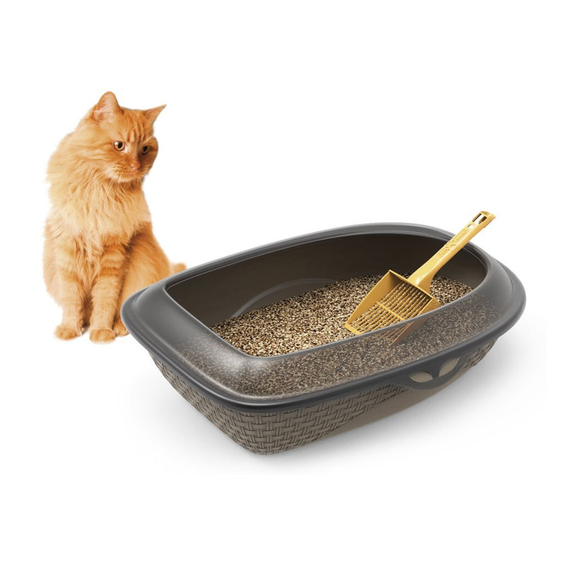 Load image into Gallery viewer, Bama pet sabbia kattenbak 59.5x40.3x17.9 cm grijs
