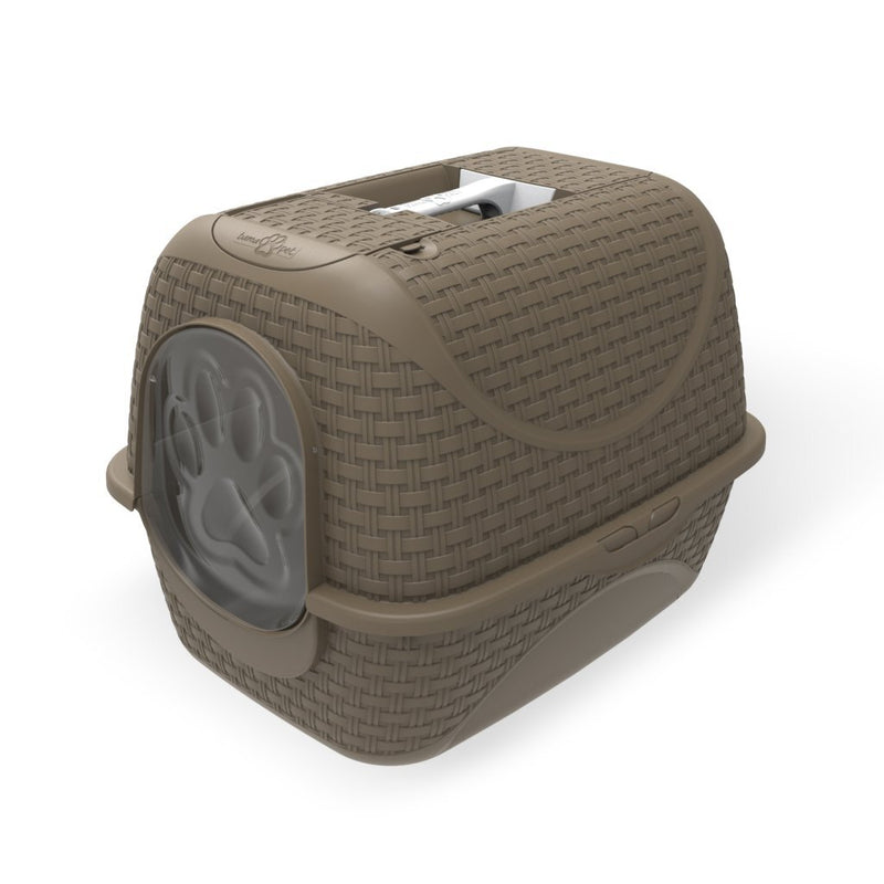 Load image into Gallery viewer, Bama pet kattenbak 41.8x50.5x39.6 cm taupe
