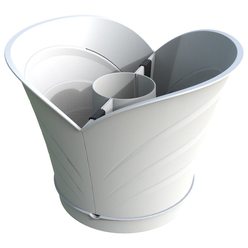 Load image into Gallery viewer, Bama tulipano bloempot 5l 34.5x19x30 cm 4 stuks wit
