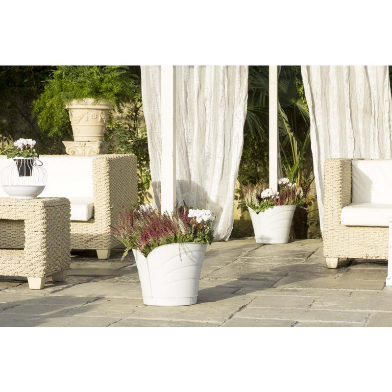 Load image into Gallery viewer, Bama tulipano bloempot 5l 34.5x19x30 cm 4 stuks wit
