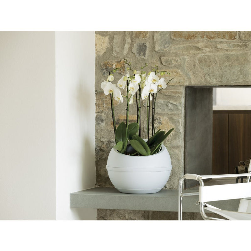 Load image into Gallery viewer, Bama sfera bloempot 23l 40.5x32 cm wit
