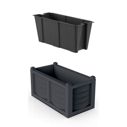 Bama kit arredo plantenbak 80x42.5x42 cm antraciet